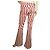 Dondup Pantalones de verano de algodón con pierna acampanada de rayas rojas y blancas tamaño de pantalón 27 - vista 2