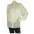 Autre Marque Isabel Benenato Ivory See Through Sheer Silk Shirt Top Open Back Blusa tamanho 40 Cru Seda  ref.201270