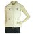 Juicy Couture Ivory Zipper Front sans manches Puffer Vest Jacket taille S Polyester Écru  ref.201278