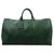 Louis Vuitton Keepall 50 Green Leather  ref.201375