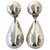 Autre Marque Scooter - Large silver clip earrings Silvery Metal  ref.201552