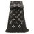 Louis Vuitton schwarz silberne Logomanie Seide Wolle  ref.201701