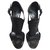 Giuseppe Zanotti leather heeled sandals Black  ref.201738
