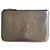 Kenzo upperr silver small pouch Silvery Leather  ref.201744