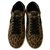 Céline Sneaker Triomphe in camoscio animalier Stampa leopardo Svezia  ref.201816
