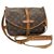 Bolsa de Ombro Louis Vuitton Marrom Lona  ref.202072