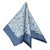 Hermès Sciarpa di seta stampata blu di Hermes Multicolore Panno  ref.202284