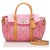 Mulberry Pink Small Quilted Canvas Bayswater Satchel Brown Leather Cloth Pony-style calfskin Cloth  ref.202289