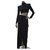 $2950 Balmain Pre Fall 2018 Glitter Cropped Top Maxi Skirt Black Polyester  ref.202379