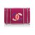 Borsa a patta con rossetto in vernice rosa Chanel Multicolore Pelle Pelle verniciata  ref.202452