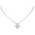Louis Vuitton Silber Vierpass Diamant Halskette Metall  ref.202477