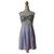 Carven new purple and gray dress Lavender Polyester  ref.202567