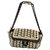 Chanel TIMELESS Nero Beige Agnello Pelle Panno  ref.202851