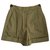 Chanel Shorts Khaki Cotton  ref.202943