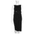 Diane Von Furstenberg DvF neues Vintage verziertes Kleid Schwarz Wolle  ref.203054