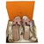 Sandales Hermès Oran Cuir Rose  ref.203066