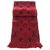 Red Louis Vuitton Logomanie Rot Seide Wolle  ref.203304