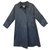 Burberry woman raincoat vintage t 40 Navy blue Cotton Polyester  ref.203306