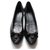 Gucci Zapatillas de ballet de vinilo monograma GG vintage negro sin usar Sintético  ref.203326