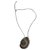 Autre Marque Silver and agathe necklace Khaki Yellow  ref.203363