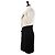 Abito Diane Von Furstenberg Emma in seta nero e crema Crudo - vista 2