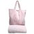 Chanel Strandtasche + Handtuch Pink Baumwolle  ref.203393