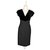 Belle robe vintage Valentino Boutique Velours Laine Noir  ref.203429
