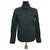 Versace Shirts Black Dark green Cotton Polyester Acetate  ref.203450