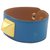 Bracelet en cuir bleu Hermès  ref.203569
