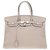 Esplêndida bolsa Hermès Birkin 35 em pomba cinza Togo, guarnição de metal prata paládio em excelente estado! Couro  ref.203786