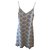 French Connection Kurzes Kleid mit Schultergurten Hellgrün Polyester Nylon Strahl  ref.203820