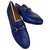 Gucci Jordaan Blue Loafers Leather  ref.203859