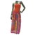 Vestido de playa Bustier sin mangas de verano de algodón Cavalcadour naranja de Hermès, sz38 Multicolor  ref.203866