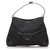 Gucci Black Canvas Reins Hobo Leather Cloth Pony-style calfskin Cloth  ref.203942