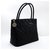 CHANEL Silver Medallion Caviar Shoulder Bag Shopping Tote Black Leather  ref.204101