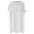Parosh Mini-robe à franges coupe t-shirt Polyester Blanc  ref.204141