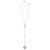 Tiffany & Co Sterling Silver Heart Link Lariat Necklace Silvery  ref.204150