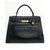 Hermès Hermes Kelly bag 32 black vintage saddle box leather  ref.204169