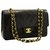 Chanel handbag Black Leather  ref.204216