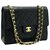 Chanel Handtasche Schwarz Leder  ref.204221