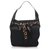 Gucci Black GG Canvas Positano Hobo Bag Leather Cloth Pony-style calfskin Cloth  ref.204309