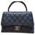 Chanel Coco caviar Black Leather  ref.204345