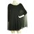 Stephan Janson Black Viscose Silk Sheer Cape Mini Length Evening Dress size 42 Cotton  ref.204391