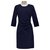 Diane Von Furstenberg DvF Glennie dress Prune Navy blue Viscose Elastane  ref.204395