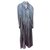 Autre Marque FRANK SORBIER - LONG DRESS FRANK SORBIER 100% natural silk Dark grey  ref.204417