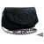 CHANEL Caviar Half Moon WOC Black Wallet On Chain Clutch Shoulder Cuir Noir  ref.204617