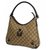 Gucci one shoulder Womens shoulder bag 130738 beige x brown  ref.204861