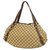 Gucci Womens shoulder bag 130736 3444 beige x dark brown  ref.204876
