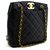 CHANEL Large Gold CC Caviar Chain Shoulder Bag Black Leather Purse  ref.204927