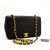 CHANEL Chain Shoulder Bag Black Quilted Flap Lambskin Leather  ref.204945